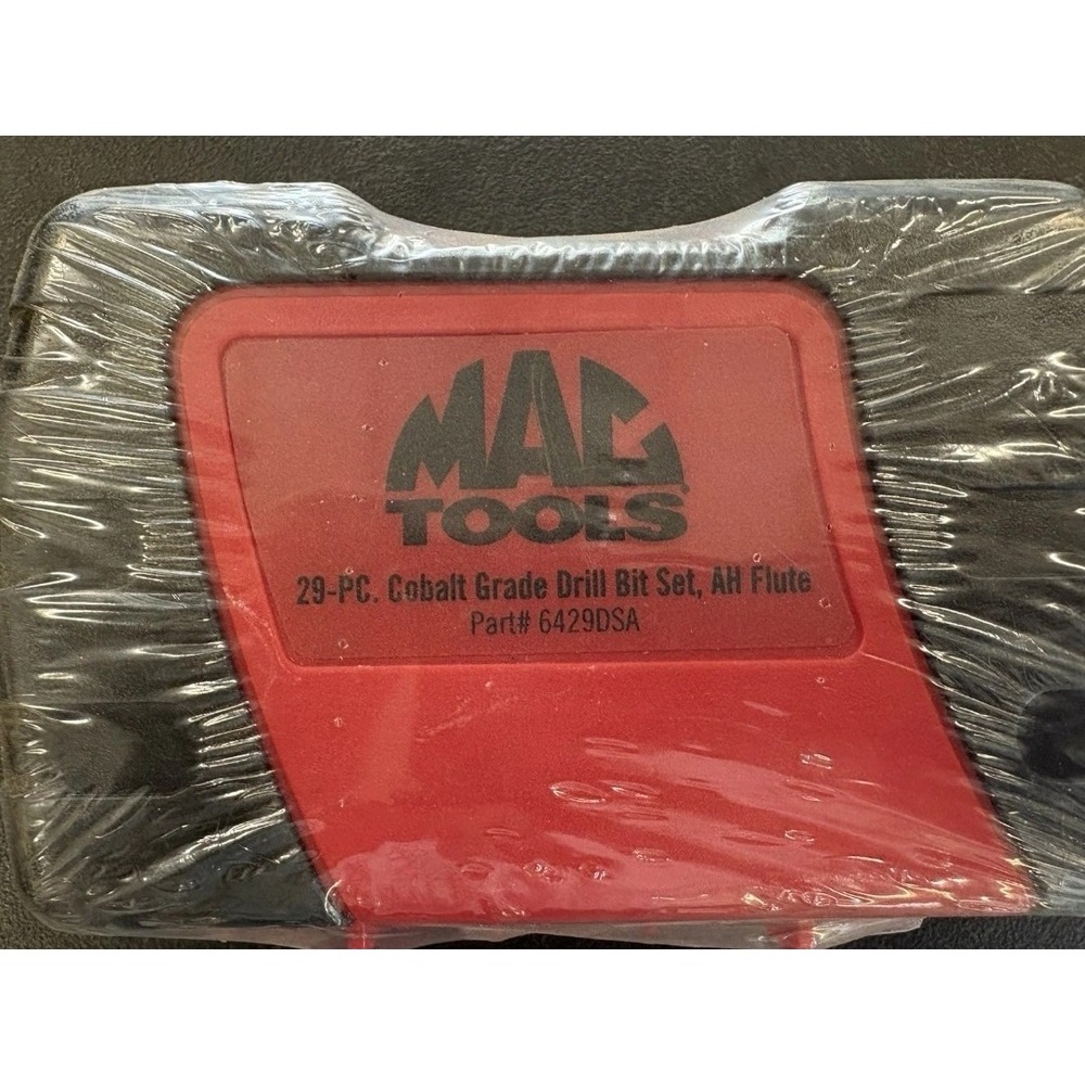 Mac Tools Cobalt Alloy Steel Drill Bit Set 29-Pc 6338DSB Brand NEW 1/16 to 1/2